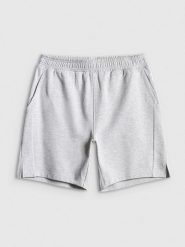 4F Spodenki dresowe męskie - szare XL. Szare krótkie spodenki sportowe 4F, m, bez wzorów, z dresówki. Za 89.99 zł.