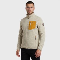 Kurtka trekkingowa polarowa męska Dante rozpinana. Zielone kurtki Aulp, m, bez wzorów, z dzianiny, bez kaptura. Za 299.99 zł.