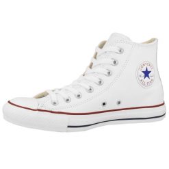 Trampki Converse Chuck Taylor HI Leather, Dla obu płci. Białe trampki Converse, bez wzorów, bez zapięcia. Za 490.00 zł.