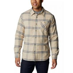 Koszula męska Columbia Cornell Woods Fleece Lined Flannel z długim rękawem. Brązowe koszule Columbia, m, bez wzorów, bez kołnierzyka, bez ramiączek. W wyprzedaży za 299.00 zł.