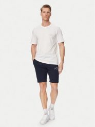 Jack & Jones Komplet t-shirt i spodenki College 12298226 Biały Regular Fit. Białe krótkie spodenki sportowe Jack & Jones, l, bez wzorów, z bawełny. Za 119.99 zł.