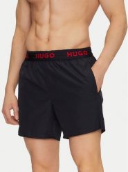 HUGO Szorty kąpielowe Tap 50534495 Czarny Regular Fit. Czarne kąpielówki Hugo, l, bez wzorów, z syntetyku. Za 239.99 zł.