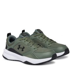 Trekkingi Under Armour. Zielone buty trekkingowe Under Armour, bez wzorów, bez zapięcia. Za 299.99 zł.