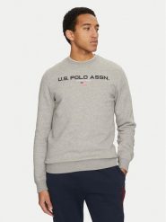 U.S. Polo Assn. Bluza MUP1645 Szary Regular Fit. Szare bluzy U.S. Polo Assn., m, bez wzorów, z bawełny, bez kaptura. Za 149.99 zł.