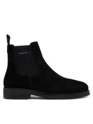 Gant Sztyblety 33653493 Czarny. Czarne botki sznurowane GANT, bez wzorów, ze skóry, bez obcasa, bez zapięcia. Za 769.99 zł.