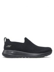 Skechers Półbuty Modulating 216170/BBK Czarny. Czarne eleganckie półbuty Skechers, bez wzorów, z materiału, bez obcasa, bez zapięcia. Za 239.99 zł.