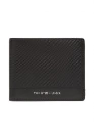 Tommy Hilfiger Portfel Th Foundation Cc And Coin AM0AM13508 Czarny. Czarne portfele Tommy Hilfiger, bez wzorów, ze skóry. Za 249.99 zł.