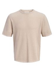 Jack & Jones Sweter "Jorcassis" w kolorze beżowym rozmiar: XXL. Brązowe swetry nierozpinane Jack & Jones, xxl, bez wzorów, z bawełny, bez kołnierzyka, bez ramiączek. Za 70.24 zł.