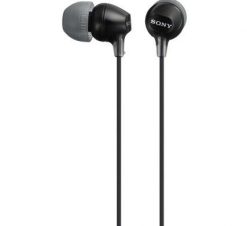 Sony MDR-EX15LP Czarne. Czarne słuchawki douszne Sony. Za 49.00 zł.