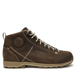 Trekkingi Dolomite. Brązowe botki sznurowane Dolomite, bez wzorów, bez obcasa, bez zapięcia. Za 919.99 zł.
