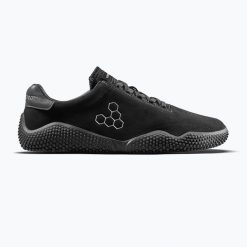 Buty barefoot męskie Vivobarefoot Motus Studio Lth. Czarne buty trekkingowe VIVOBAREFOOT, bez wzorów, bez zapięcia, trekkingowe. Za 699.25 zł.
