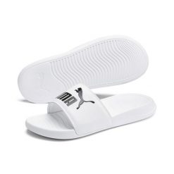 Klapki Popcat 20 PUMA. Białe klapki Puma, z materiału. Za 129.00 zł.