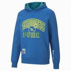 Bluza sportowa męska Puma X The Hundreds Hoodie. Niebieskie bluzy z kapturem Puma, m, bez wzorów, z kapturem. Za 623.00 zł.