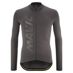 Dżersej z długim rękawem Mavic Aksium. Szare bluzy MAVIC, bez wzorów, z dżerseju, bez kaptura. Za 421.50 zł.