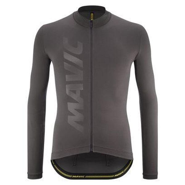 Dżersej z długim rękawem Mavic Aksium. Szare bluzy MAVIC, bez wzorów, z dżerseju, bez kaptura. Za 421.00 zł.