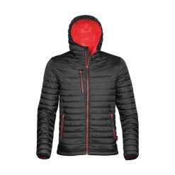Kurtka puchowa Stormtech Gravity Thermal. Czarne kurtki STORMTECH, l, bez wzorów, z nylonu, z kapturem. Za 678.00 zł.