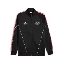 Męska kurtka RB Leipzig KING Anthem PUMA. Czarne kurtki do biegania Puma, m, bez wzorów, bez kaptura, do biegania. Za 399.00 zł.