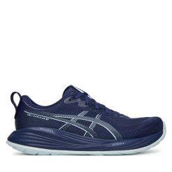 Buty do biegania Asics. Niebieskie buty do biegania ASICS, bez wzorów, bez zapięcia, do biegania. Za 579.99 zł.