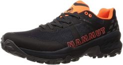 Buty trekkingowe męskie Mammut Sertig II Low GTX. Czarne buty turystyczne Mammut, bez wzorów, z gore-texu, bez zapięcia, wspinaczkowe, gore-tex. Za 573.60 zł.