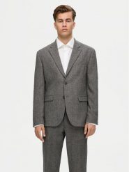 Selected Homme Marynarka 16094332 Szary Slim Fit. Szare garnitury Selected Homme, m, bez wzorów, z wełny. Za 339.99 zł.