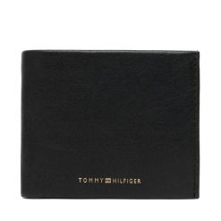 Portfel Tommy Hilfiger. Czarne portfele Tommy Hilfiger, bez wzorów. Za 329.99 zł.