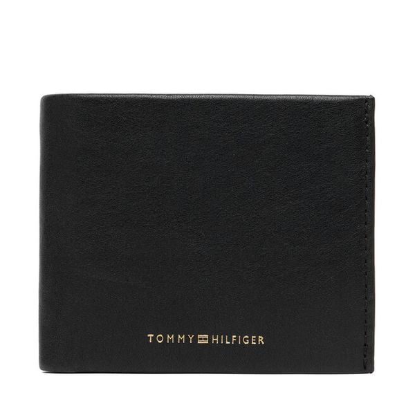 Portfel Tommy Hilfiger. Czarne portfele Tommy Hilfiger, bez wzorów. Za 329.99 zł.
