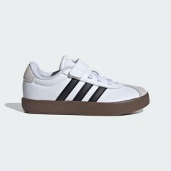 Buty ADIDAS VL COURT 3.0 EL C Biały. Białe buty sportowe casual Adidas, bez wzorów, z materiału, bez zapięcia. Za 199.00 zł.