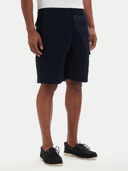 Tommy Hilfiger Szorty materiałowe Twill Cargo MW0MW42350 Granatowy Relaxed Fit. Niebieskie szorty Tommy Hilfiger, m, bez wzorów, z bawełny. Za 307.99 zł.