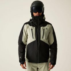 Kurtka narciarska męska z membraną Assimilate Dare 2b. Brązowe kurtki narciarskie i snowboardowe Dare 2B, m, bez wzorów, z tkaniny, narciarskie. W wyprzedaży za 899.99 zł.