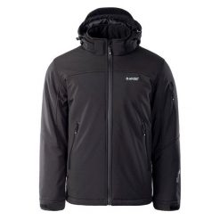 Kurtka męska ocieplana Softshell Hi-Tec Geko - czarna, Rozmiar XL. Czarne kurtki Hi-tec, na zimę, m, bez wzorów, z materiału, bez kaptura. W wyprzedaży za 359.99 zł.