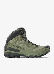 Buty w góry La Sportiva Ultra Raptor 3 Mid GTX. Zielone buty turystyczne La Sportiva, bez wzorów, z gore-texu, bez zapięcia, trekkingowe, gore-tex. Za 934.99 zł.