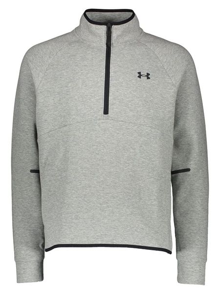 Under Armour Sweter w kolorze szarym rozmiar: L. Szare swetry nierozpinane Under Armour, l, bez wzorów, bez kołnierzyka, bez ramiączek. Za 210.81 zł.