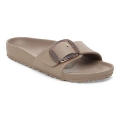 Męskie sandały Birkenstock Madrid Big Buckle EVA brązowe 1030479. Brązowe sandały Birkenstock, z materiału, bez zapięcia. Za 209.00 zł.