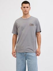 Jack & Jones Koszulka "Jjgeplas" w kolorze szarym rozmiar: XL. Szare bezrękawniki Jack & Jones, xl, bez wzorów, z bawełny, bez kołnierzyka, bez ramiączek. Za 48.39 zł.