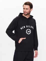 New Balance Bluza Dukserica Sport Seasonal French Terry MT31901 Czarny Relaxed Fit. Czarne bluzy New Balance, m, bez wzorów, z bawełny, bez kaptura. Za 159.99 zł.