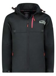 Geographical Norway Kurtka softshellowa w kolorze czarnym rozmiar: S. Czarne kurtki outdoor i hardshell Geographical Norway, s, bez wzorów, bez kaptura. Za 135.81 zł.
