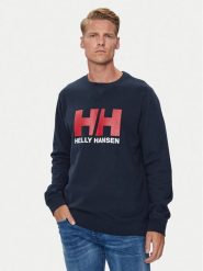Helly Hansen Bluza Hh Logo Crew 34000 Granatowy Regular Fit. Niebieskie bluzy Helly Hansen, m, bez wzorów, z bawełny, bez kaptura. Za 179.99 zł.