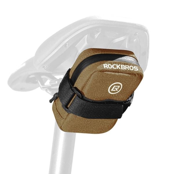 Torba rowerowa podsiodłowa mała. Fioletowe torby na ramię ROCKBROS, bez wzorów, z materiału, małe, bez dodatków. Za 88.99 zł.
