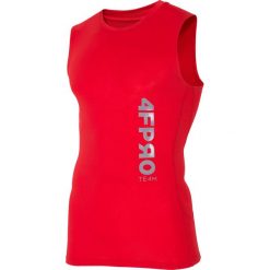 Koszulka baselayer 4FPro TSMF402 - czerwony allover. Bielizna termoaktywna marki 4F. W wyprzedaży za 54.99 zł.