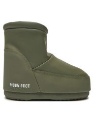 Moon Boot Śniegowce 80D1409410 Khaki. Brązowe śniegowce Moon Boot, ze skóry, bez zapięcia. Za 859.99 zł.
