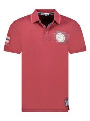 Geographical Norway Koszulka polo "Kilsvik" w kolorze czerwonym rozmiar: M. Czerwone koszulki polo sportowe Geographical Norway, m, bez wzorów, z bawełny, bez kołnierzyka, bez ramiączek. Za 87.81 zł.