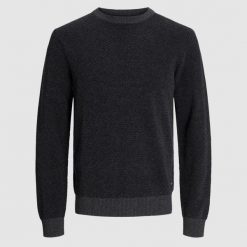 Sweter Jack & Jones Globe Mood Indigo. Niebieskie swetry nierozpinane Jack&Jones, m, bez wzorów, bez kołnierzyka, bez ramiączek. Za 163.90 zł.