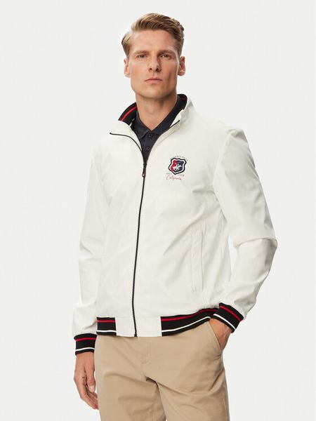 Beverly Hills Polo Club Kurtka przejściowa P-SS26M-JK0991-0001 Biały Regular Fit. Białe kurtki Beverly Hills Polo Club, m, bez wzorów, z syntetyku, bez kaptura. Za 319.99 zł.