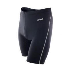 Szorty Spiro Bodyfit. Czarne spodenki rowerowe SPIRO, m, bez wzorów, z tkaniny. Za 131.00 zł.