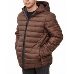 Kurtka GEOX M0428X T2683 M DENNIE HOOD JKT Brązowy. Brązowe kurtki Geox, m, bez wzorów, z tkaniny, bez kaptura. Za 423.99 zł.