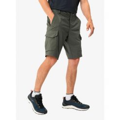 Spodenki turystyczne męskie Vaude Neyland Cargo Shorts. Zielone szorty Vaude, m, bez wzorów, sportowe. Za 350.99 zł.