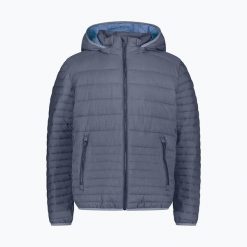Kurtka puchowa męska CMP. Niebieskie kurtki CMP, m, bez wzorów, z puchu, bez kaptura. Za 359.99 zł.