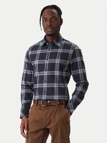 G-Star Raw Koszula Bristum 2.0 D23553 D748 Granatowy Slim Fit. Niebieskie koszule G-Star Raw, m, bez wzorów, z bawełny, bez kołnierzyka, bez ramiączek. Za 218.99 zł.