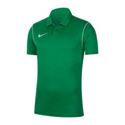 Męska Koszulka Polo Park 20 DriFIT. Zielone koszulki polo Nike, m, bez wzorów, bez kołnierzyka, bez ramiączek. Za 138.99 zł.