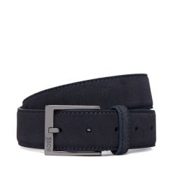 Pasek BOSS. Niebieskie paski Boss, bez wzorów. Za 349.99 zł.